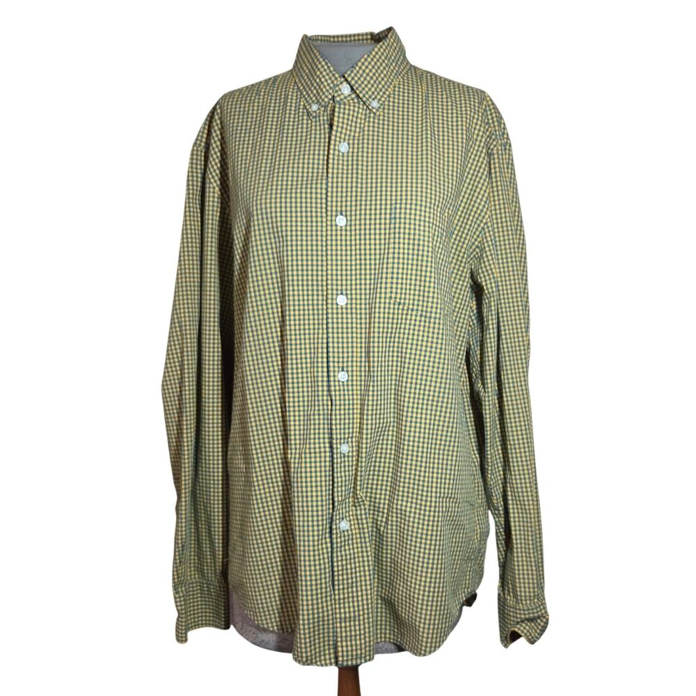 J Crew Slim Cotton Blend Button Down Long Sleeve Shirt Size Large